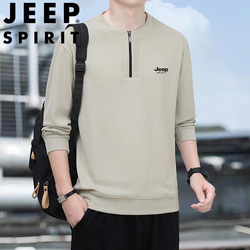 JEEP SPIRIT Men's Half-Zip Sweatshirt