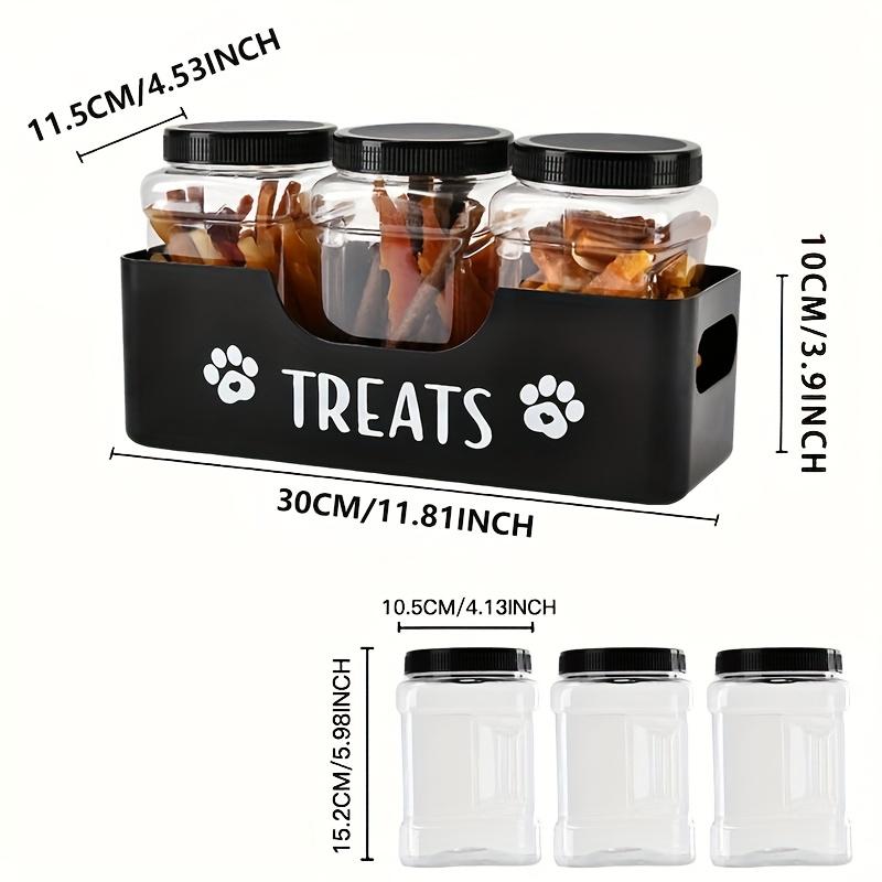 Wooden Pet Snack Storage Box Desktop Large Capacity Dog Food Storage Holder Multifunction Airtight Dog Cat Food Storage Bin Gift