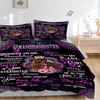 3pcs Granddaughter Inspirational Quotes Duvet Cover Set - Machine Washable, Includes 1 Cover and 2 Pillowcases, No Core Included Yy251013070