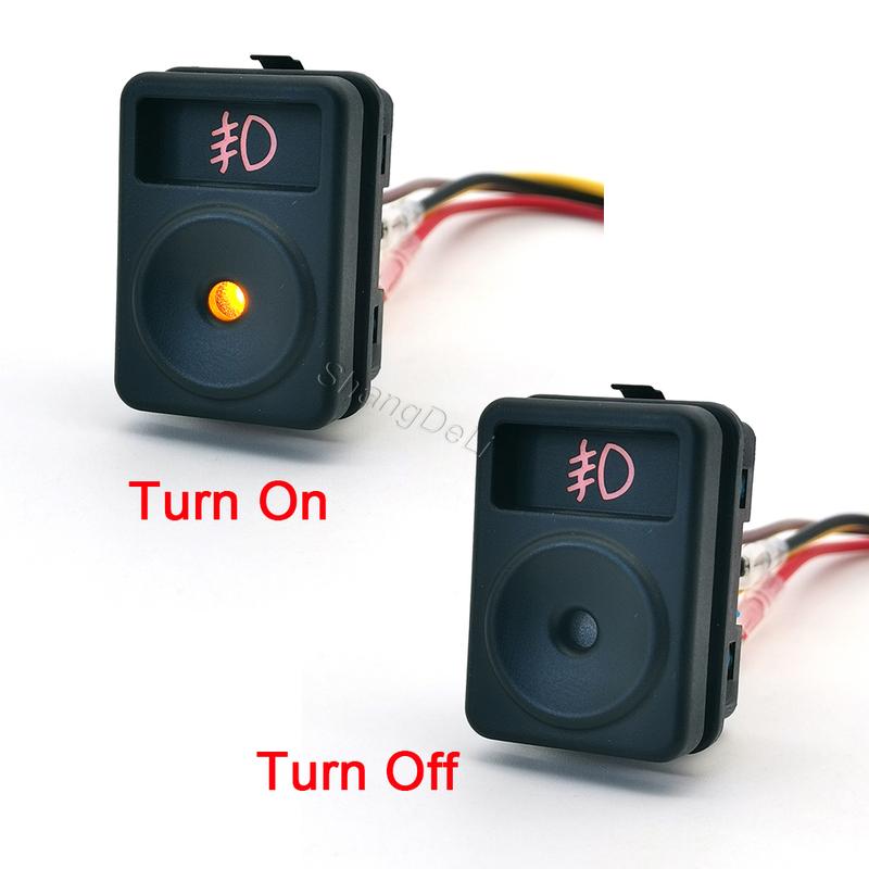 1PC Modified LED Fog Light Power On Off Spotlight Switch Button Suitable for Ford Transit
