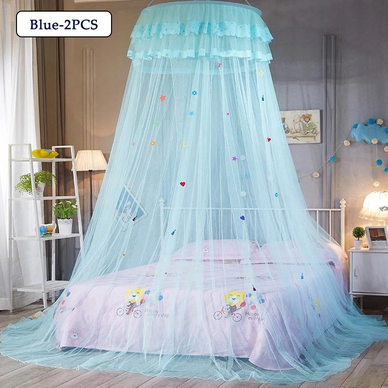 1/2/4PCS Cartoon Dome Hanging Mosquito Net Encryption Heightened Ceiling Lace Lace Princess Dome Court Floor Mosquito Nets