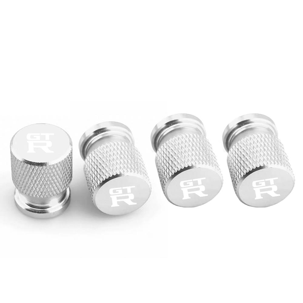 4pcs Colorful Car Tire Hexagonal Valve Nozzle Cap Stainless Steel for Nissan GTR Skyline Almera Qashqai Note Tiida Teana Xtrail
