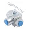 1pc 3 Way Hydraulic Ball Valve High Pressure Ball Valve 1/4 BSP-500Bar Shutoff Valve For Water Oil Natural Gas