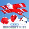 Colorful 3D Aircraft Kite With Handle and Line Good Flying Gift