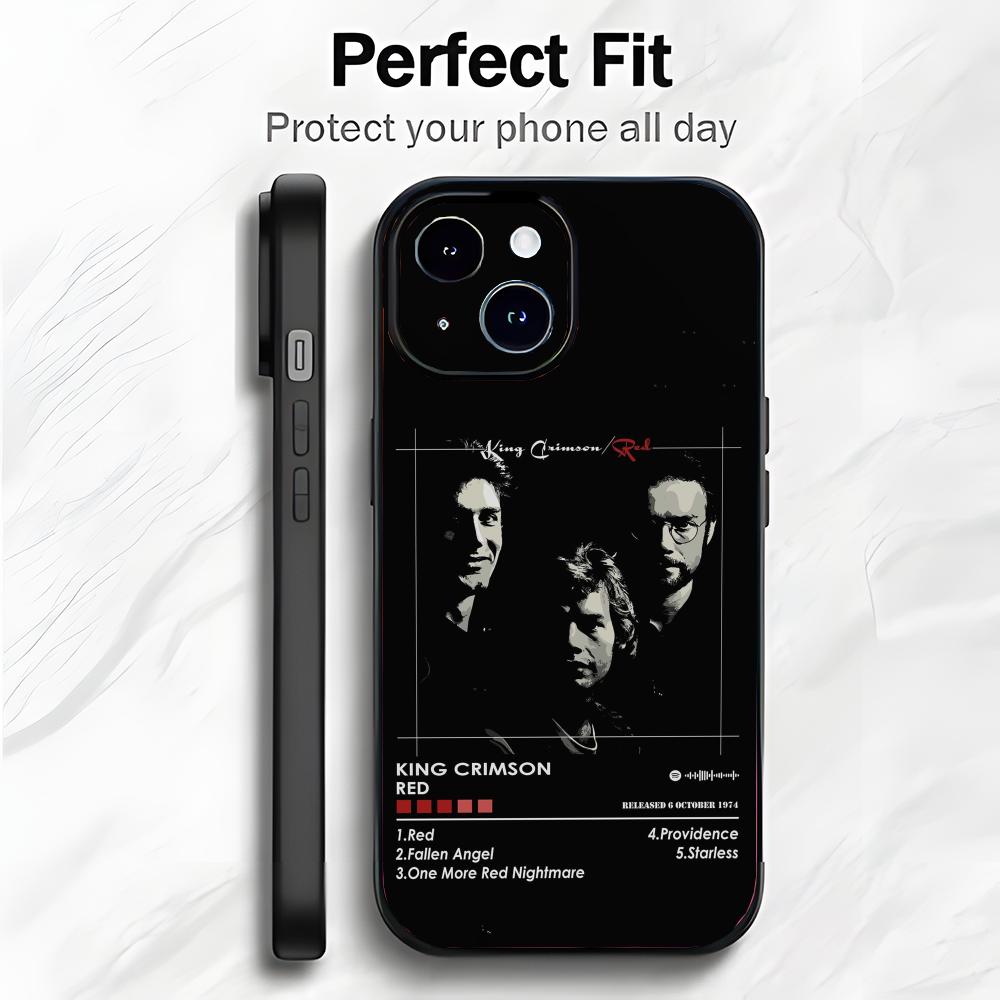Progressive Rock Band K-King Crimson Phone Case Phone Case Soft Packaging Lightweight For iPhone17 16 15 14 13ProMax