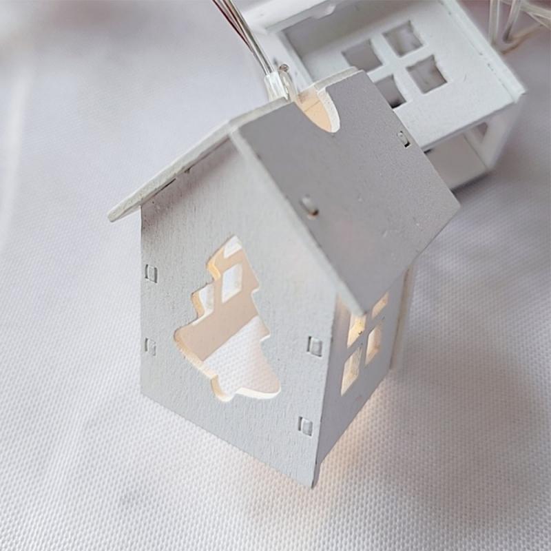 

2025 креативные украшения маленькие домики рождественские украшения рождественские светящиеся снежные домики дома мебель INS украшения