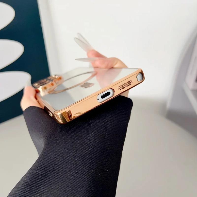 Luxury Plating Phone Case For Samsung Galaxy S26 Ultra S25 S24 S23 FE S22 S21 Plus Ultra Note 20 10 Magnetic For Magsafe Cover