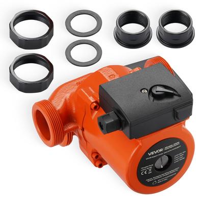 LPS32-8S/180 Cast Iron Circulator Pump, 3/8 HP, 220-240V 110 LPM Hot Water Recirculating Circulation Pump, Threaded Connection