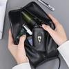 Neceser de PU para Mujer Hombre Portátil Esenciales de Viaje Bolsas de Maquillaje Impermeable Bolsa Colgante Organizador de Lavado Cosmético Bolsa con Particiones Bolsa para Cuidado de la Piel