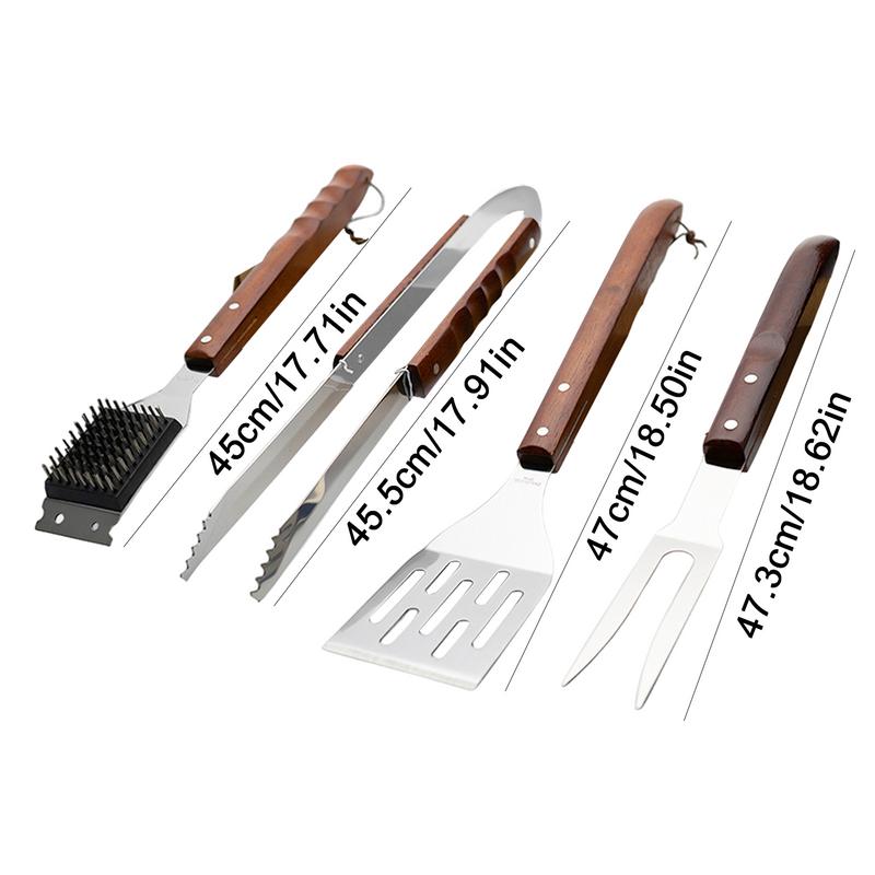 BBQ Grill Tools Set Stainless Steel Heavy Duty Grilling Accessories Kit Grill Utensils Set