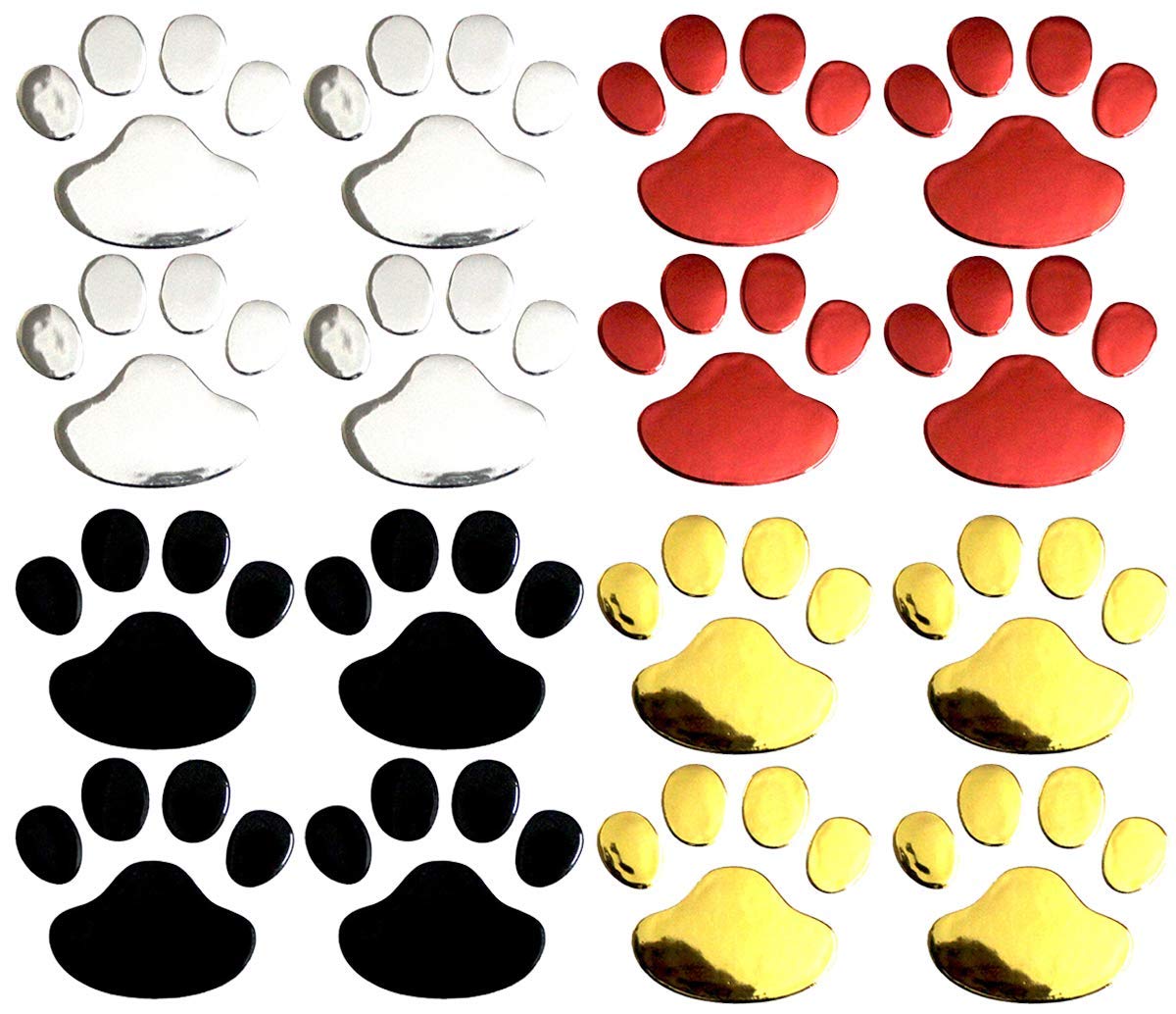 

elrinrin Наклейка Лапа, Автомобиль, Мотоцикл, Наклейка, Наклейка на автомобиль, Животное, Отпечаток лапы, 3D наклейка, Скрыть царапины, Кошка, Собака, Лапа (Набор из 4)