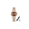Rose Gold Women's Watch Crystal Waterproof Stainless Steel Business Style Cute Gift for Her