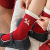 Red Socks New Year'S Wedding Gift Chinese Red Year Of The Horse Tube Socks Big Red Socks