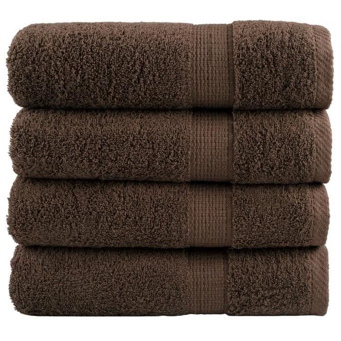 VidaXL Superior Quality Hand Towels 4 Pcs, Bath Towels, Hand Towels, Bathroom Washcloths, 137234
