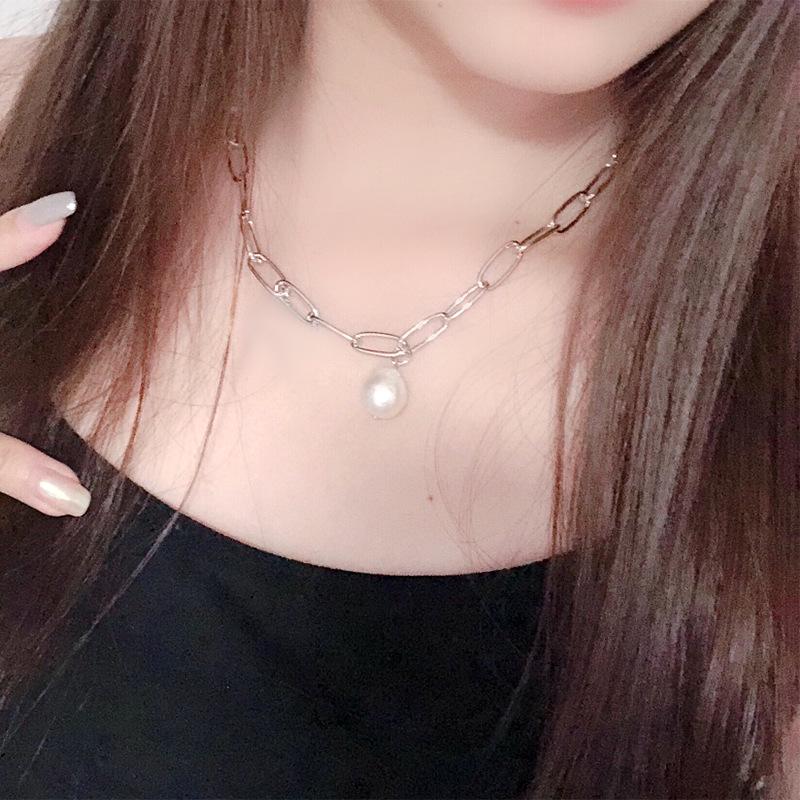 925 Silver Baroque Song Yanfei Style Clavicle Necklace