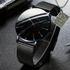 Geneva Watch Accessories Set Watch Men'S Watch Mesh Strap Watch Quartz Watch Fashion Matching