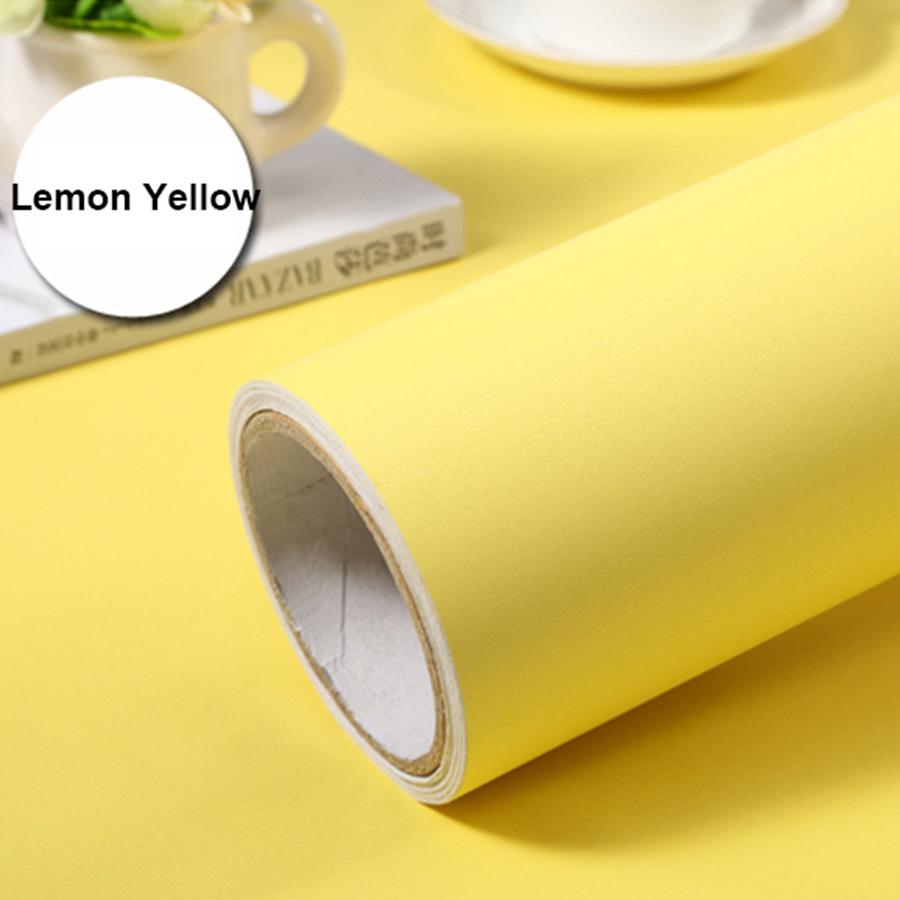 Pearl White DIY Decorative Film PVC Self Adhesive Wall Paper Furniture Renovation Stickers Kitchen Cabinet Waterproof Wallpaper