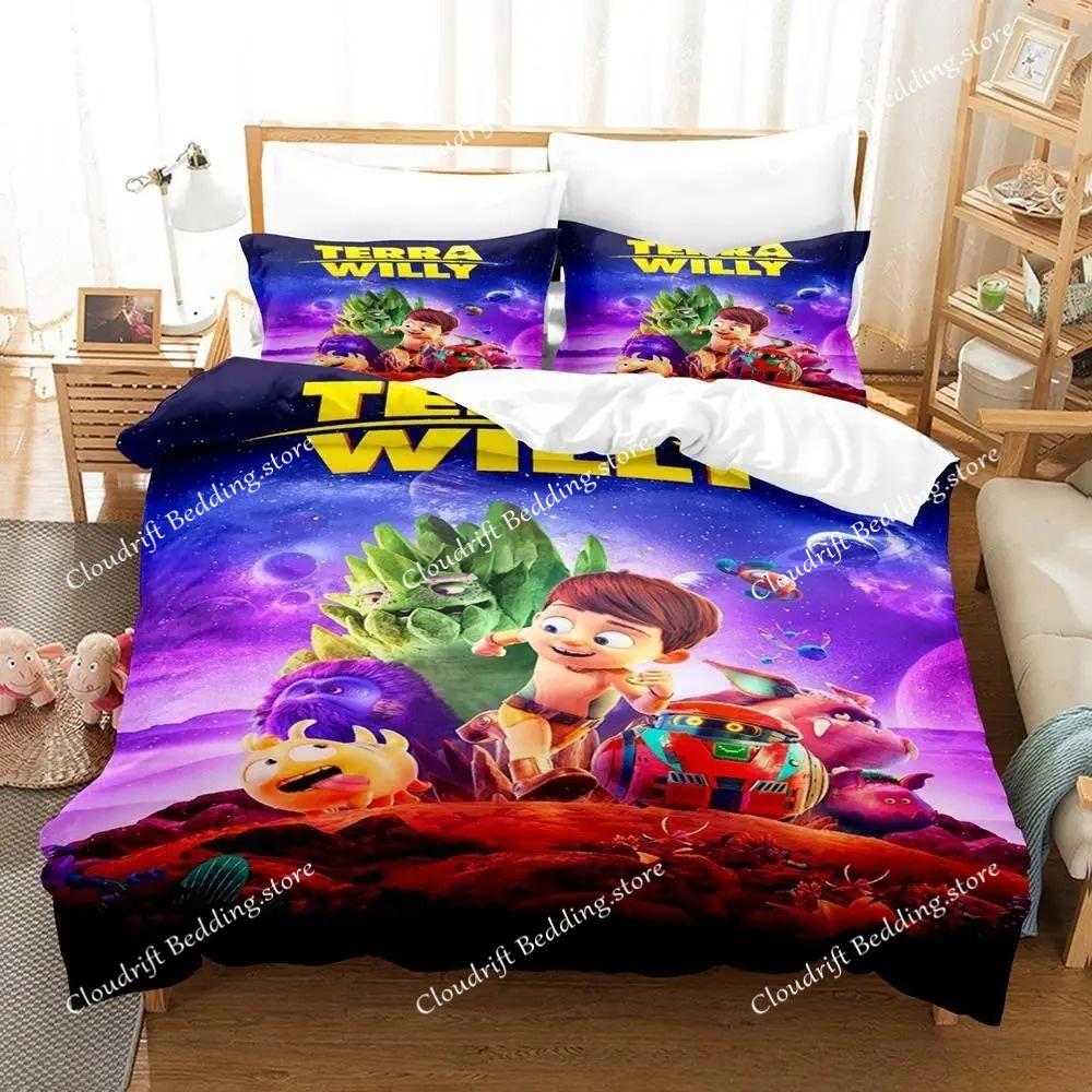 Game Terra Willy Bedding Set Single Twin Full Queen King Size Bed Set Adult Kid Bedroom Duvet Cover Sets 2D Anime Bed Sheet Set