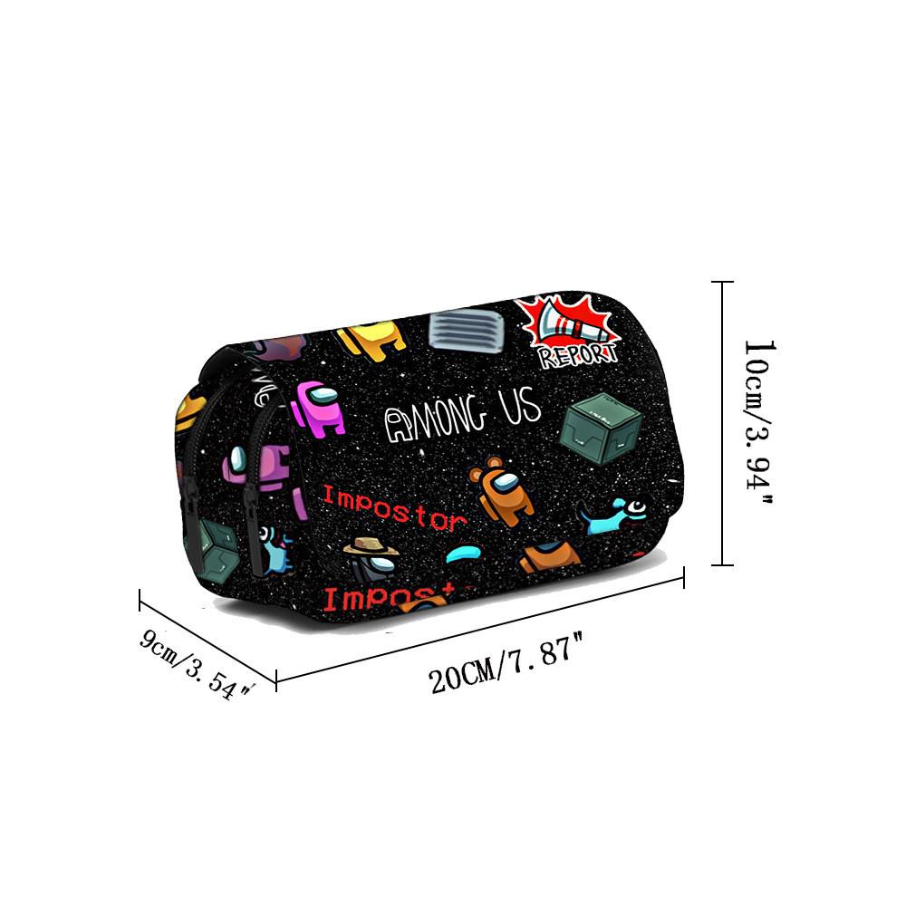Among Us Pencil Case Storage Bag With Polyester Material For Kids And Teens