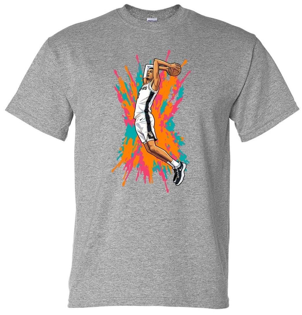 Victor Wembanyama Spurs Spray Paint Shirt T-Shirt Toddler 2T XXXXL