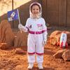 with Gloves Child  Spaceman Outfit with Cap Space Suit Rocket Jumpsuit  Stage Wear