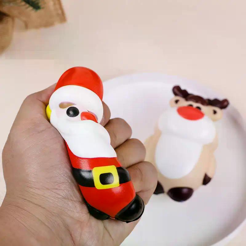 Christmas Stress Relieving Toy Santa Claus Christmas Tree Squeezing Bouncing Toy New Year Gift 2025 Christmas Party Decoration