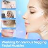 Invisible Face Lift Tape and Band Set, 18 Pcs Hypoallergenic Clear Lifting Patches with 4 Adjustable Elastic Straps