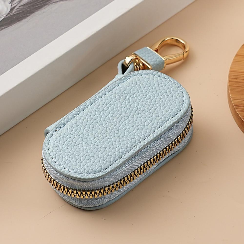 Key Organizer Compact Key Wallet Housekeeper Keys Leather Keychain Case For Gift Men Travel