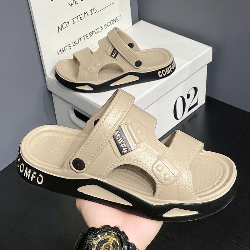 Fashion Sandals Men's 2025 Summer New Fashionable, Lightweight, Soft Soled Casual Slippers Outdoor Anti Slip Beach Slippers