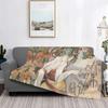 Renaissance Art Painting Blanket Medieval Vintage European Aesthetic Warm Comfortable Flannel Throw Blanket Art Women Blankets