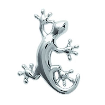 [L5011] - Silver 'Salamander' Silver Pendant (rhodium-plated) - 12x10 Mm
