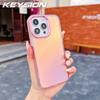 KEYSION Fashion Laser Gradient Colorful Phone Case for iPhone 11 12 13 Pro Max Soft TPU+PC Shockproof Back Cover for iPhone 11 12 13