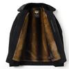 Men's Chenille Wool Jacket - Autumn/Winter, Plus Velvet, Thickened, Warm, for Middle-aged and Elderly
