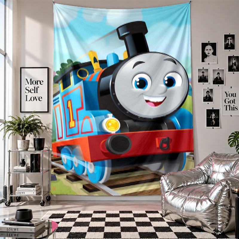 Wall TapestryThomas & Friends Art Hanging Cloth Decorative Background Cover for Room Decoration