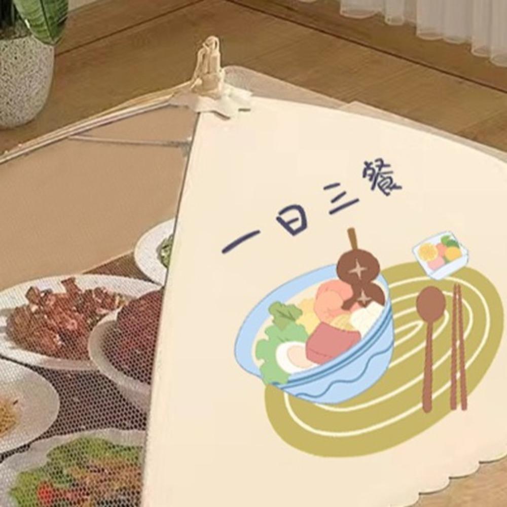 Dustproof Meals Cover Folding Food Leftovers Cover Umbrella Cover Dish Cover Pest Control