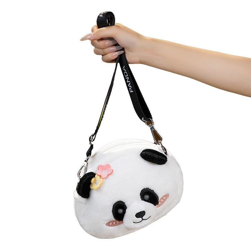 Plush Delightful Panda Mini Backpack For Girls Cozy Crossbody Bag Children For