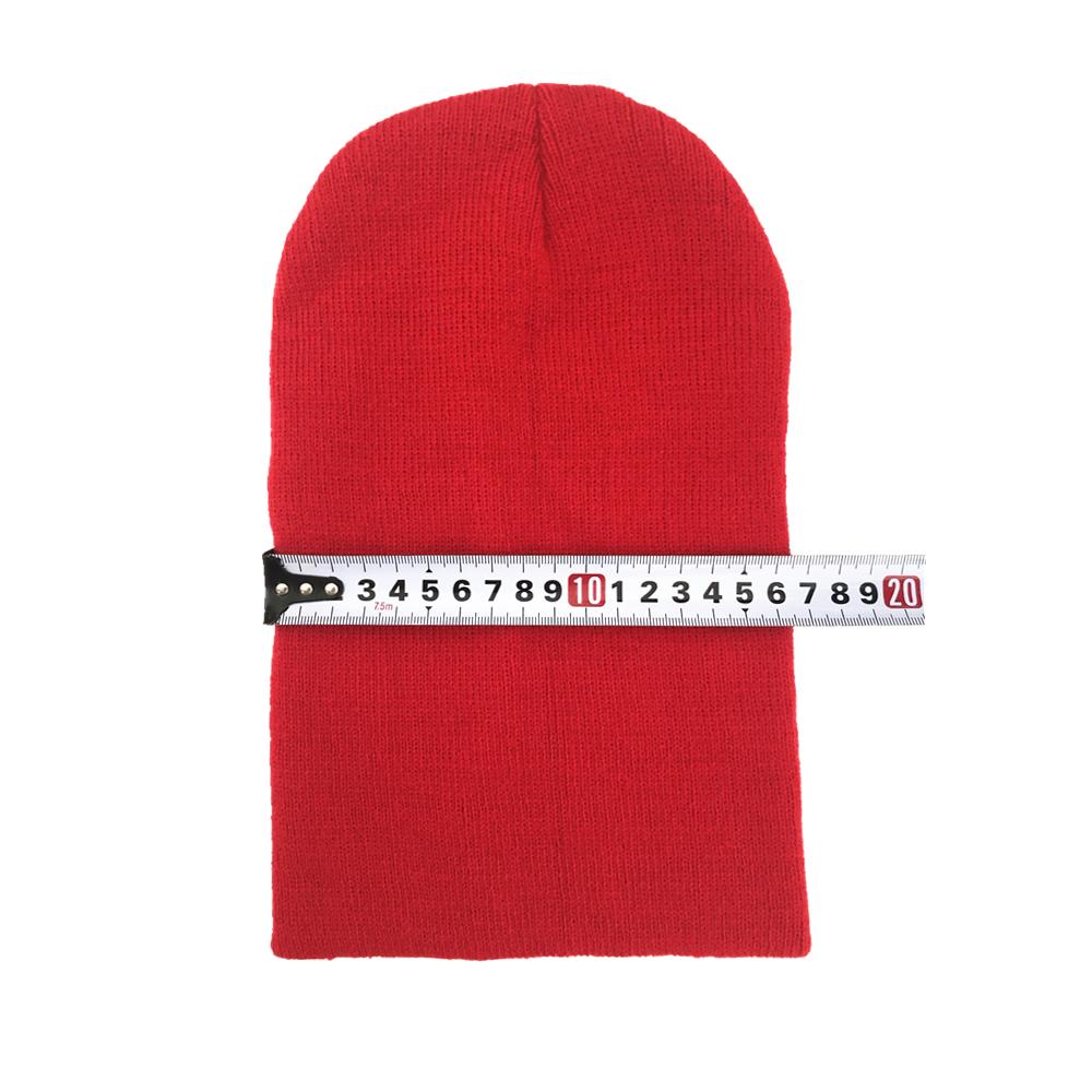 Warm Knitted Beanie For Women New Autumn Winter Skullies Fluorescent Ladies Cap