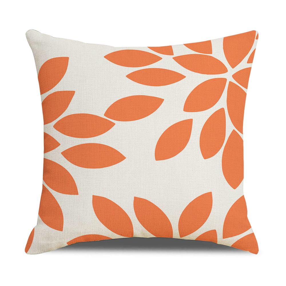 Nordic Simple Pillow Ins Blue Geometric Linen Cotton and Linen Sofa Car Polyester and Linen Pillow Cushion Cover