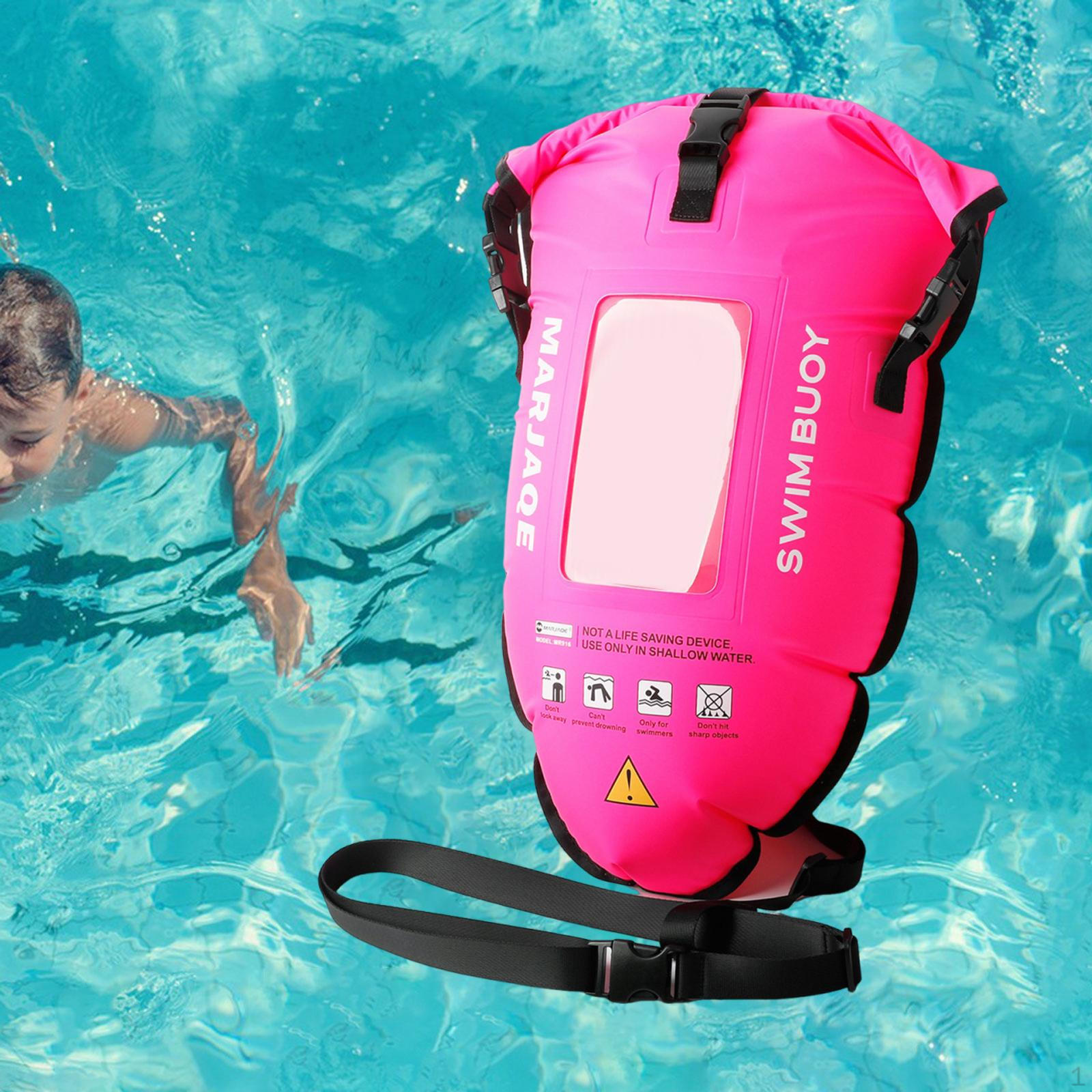 

30 л Плавательный буй-подушка для плавания в открытой воде, тренировки триатлонистов розовый