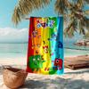 Beach Towel with Numberblocks7 Pattern - soft,absorbent,machine washable Lightweight&Modern,swimming,Travel Essentials