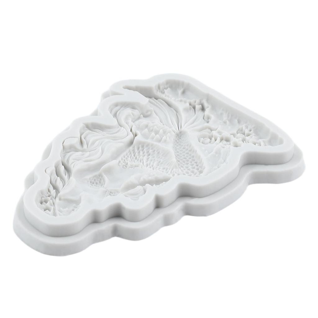 Stampi in Silicone a Forma di Sirena Stampo per Fondant a Forma di Sirena Strumenti per Decorare Torte Topper per Cupcake Stampo per Caramelle Cioccolato Gumpaste