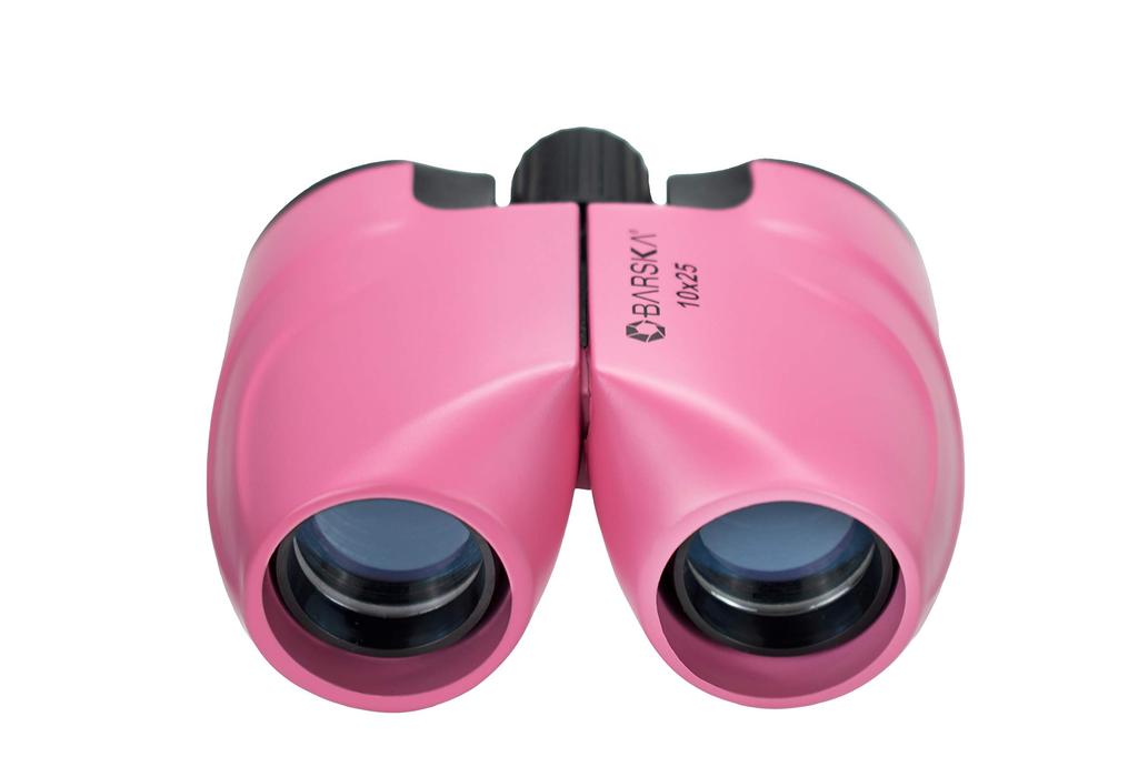 BARSKA 10x25 Pink Porro Binoculars