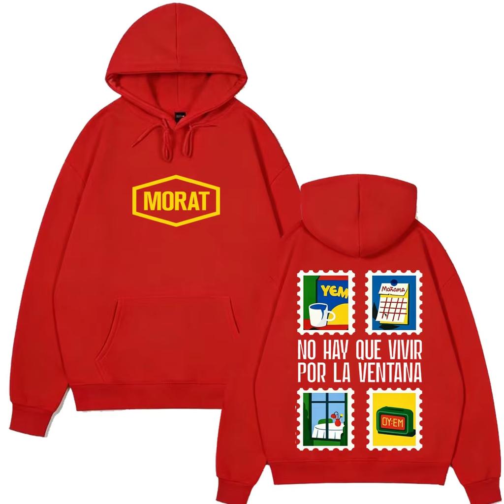 Hot Sale Band Morat World Tour Merch 2026 Hoodies Men Women Fashion Pullover Long Sleeves Casual Loose Vintage Printed Sweatshirt