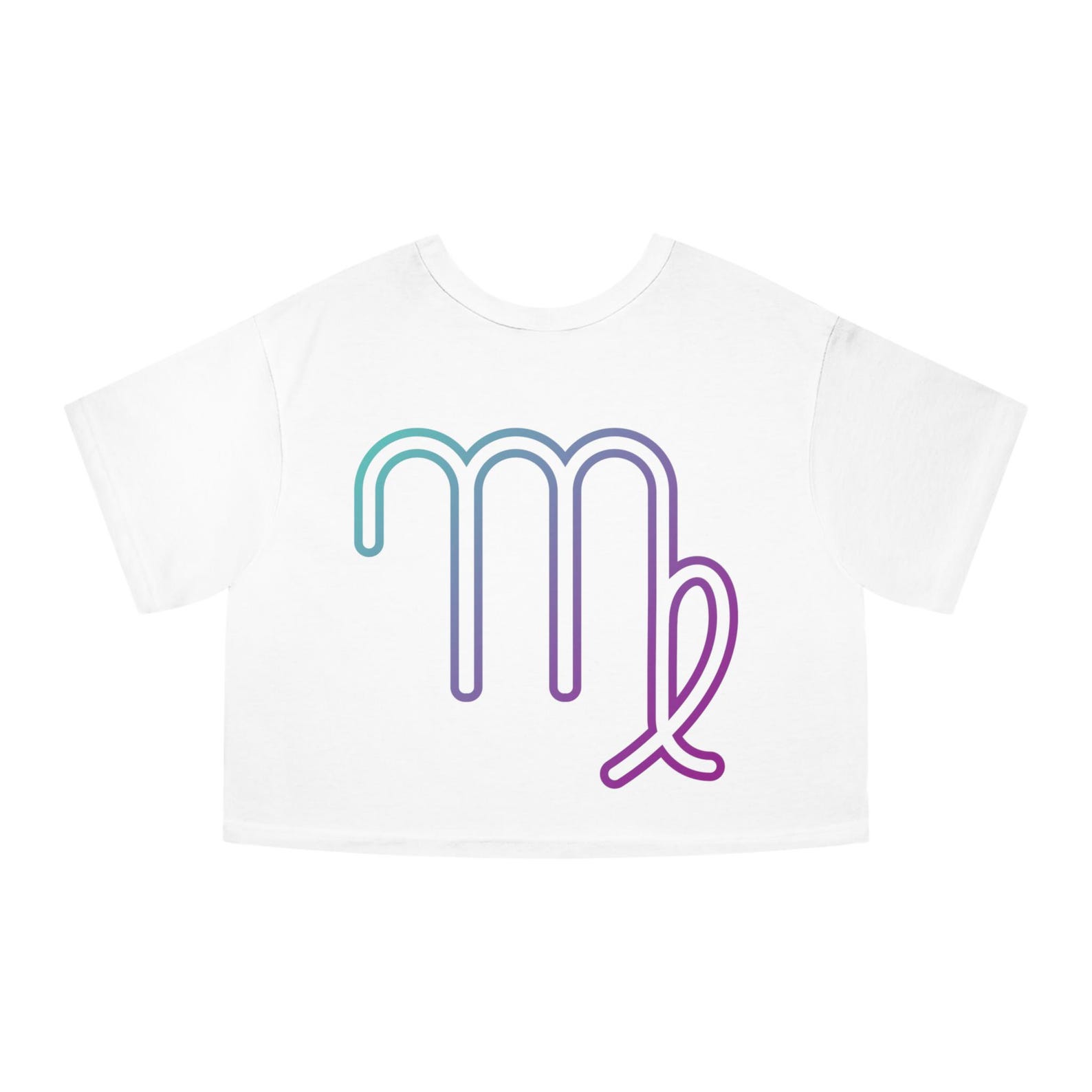 Virgo Zodiac Cropped T-Shirt: Women s Astrology Tee M
