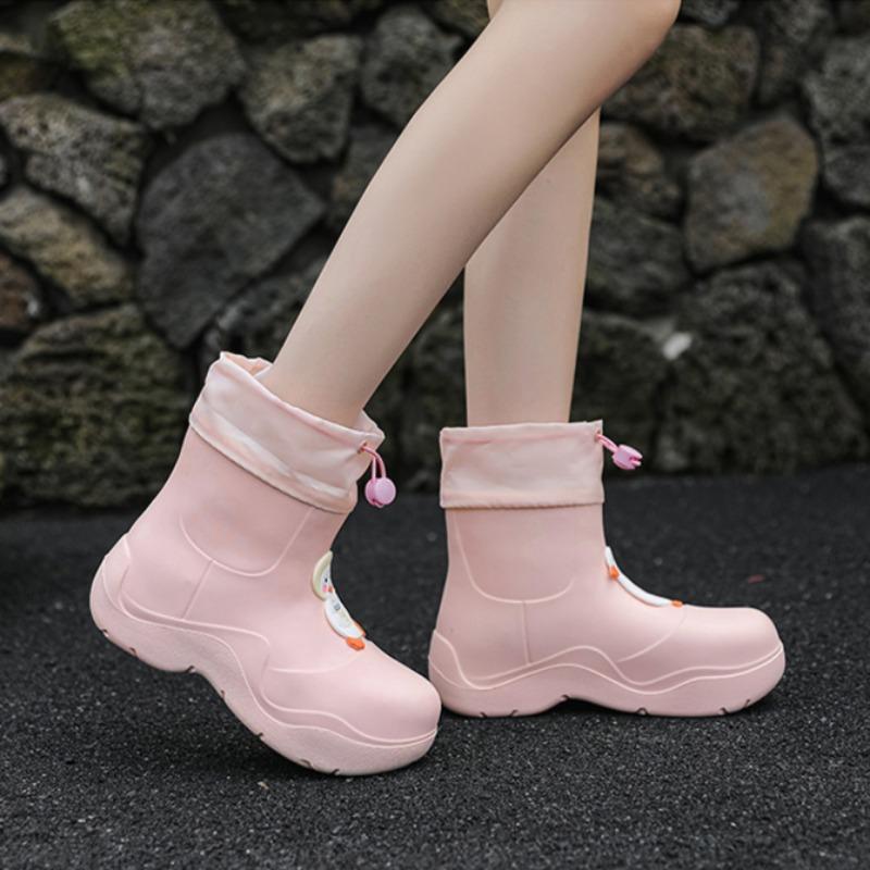 Women's Thick-soled Non-slip Outdoor Fashion Rubber Boots