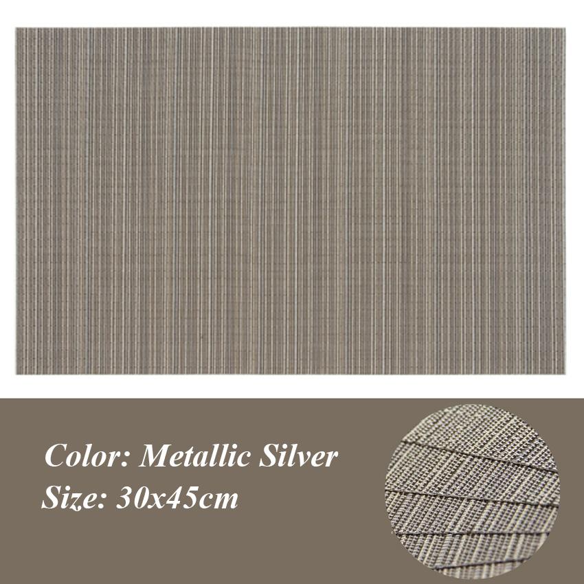 2/4/6 buc. Covoraș de loc pentru masă din PVC Covoraș pentru masă de cafea țesătură tampoane cu discuri Bowl Coasters De Cozinha 30*45 cm farfurie bar bucătărie