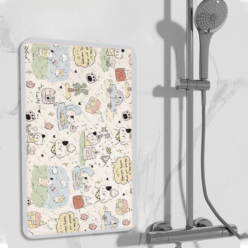 Cute Cartoon Shower Room Anti-slip Floor Mat for Children's Bathing Anti-fall Suction Cup Mat for Bathroom Toilet Foot Mat