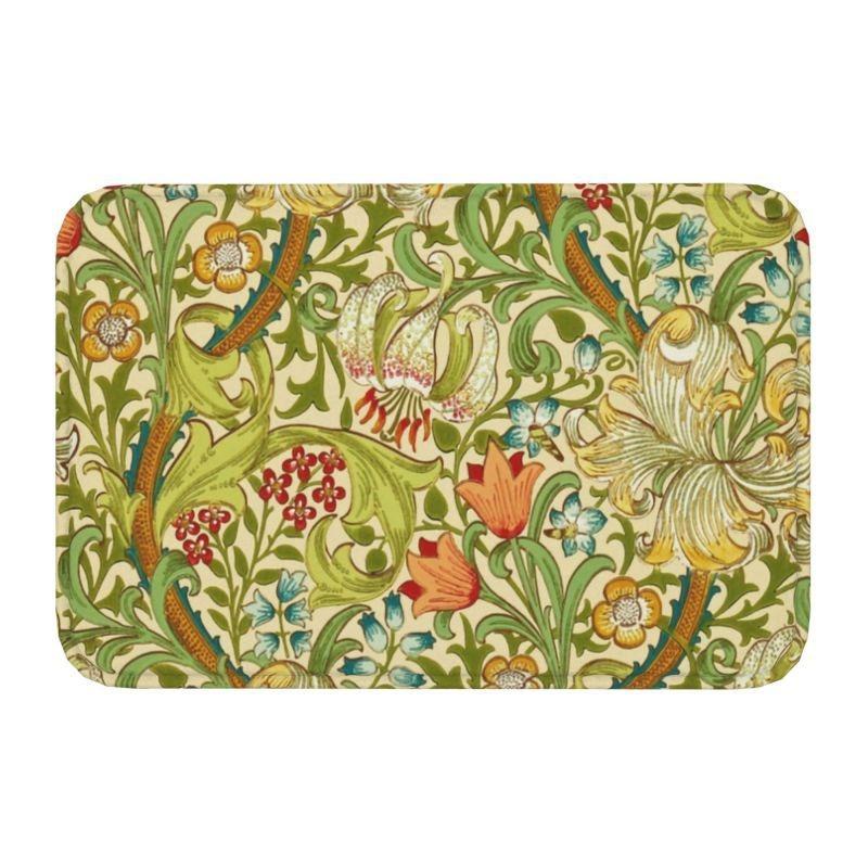 William Morris  Rug Front Floor Door Entrance Mats Indoor Textile Pattern Bath Kitchen Doormat Balcony Carpet Non-slip Floor Mat
