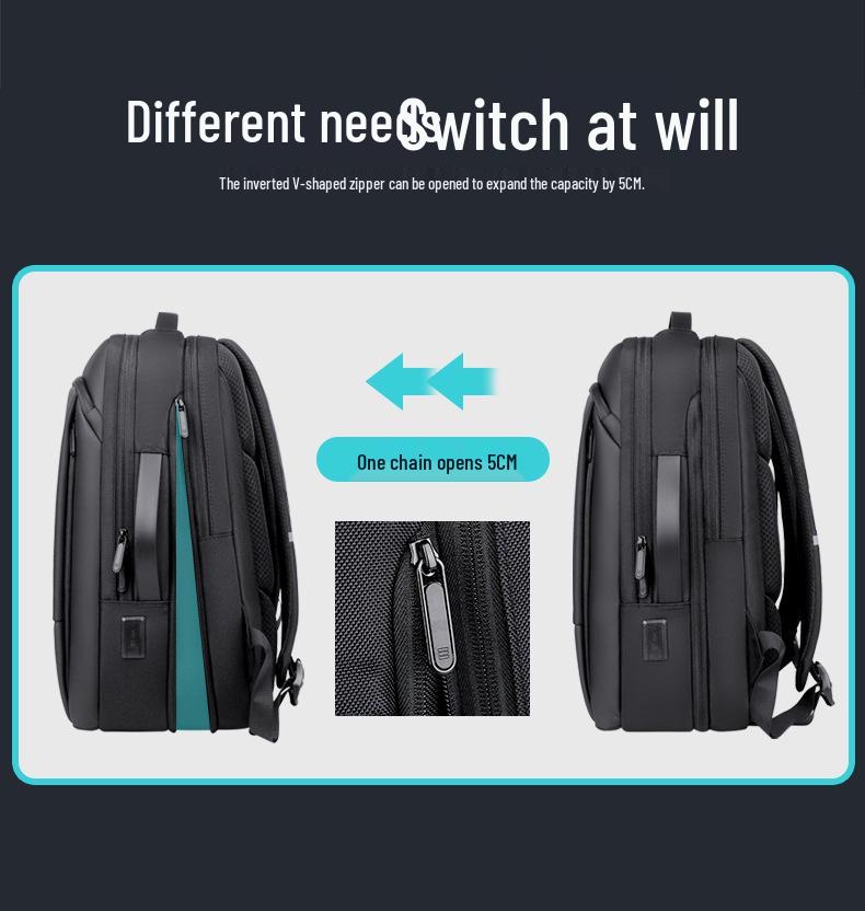 High-End Fashion Waterproof Nylon Backpack: Trendy Large Capacity Unisex Schoolbag & Business Laptop Bag