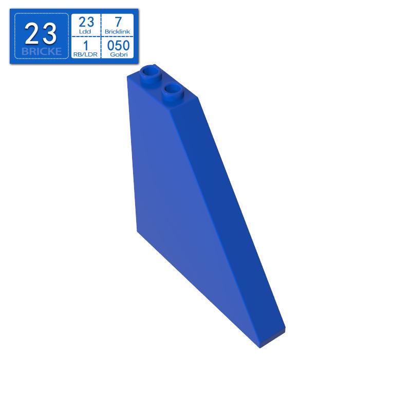 Brick Guest BRICKE 30249 Sloped Building Block 6x1x5 - Compatible with LEGO for MOC